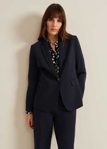 Phase Eight Ulrica Fitted Jackets Navy Canada | MSQHFE-961